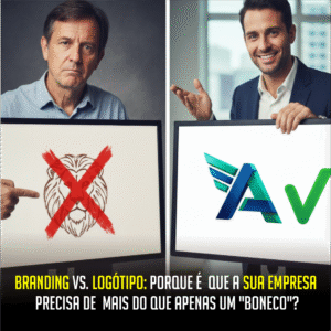 Read more about the article Branding vs. Logótipo: Porque é que a sua empresa precisa de mais do que apenas um “boneco”?✅