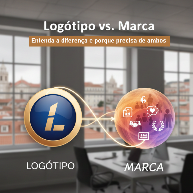 Read more about the article Logótipo vs. Marca: Entenda a diferença e porque precisa de ambos